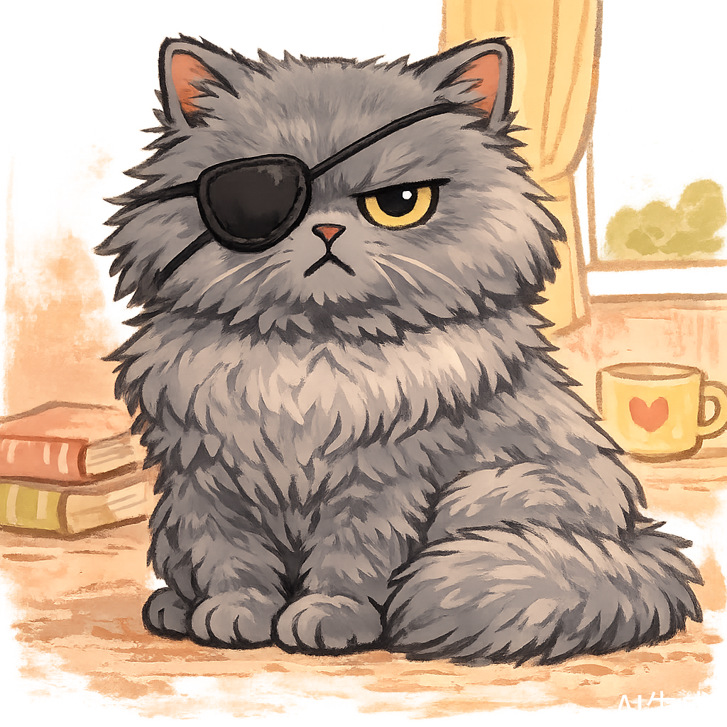 Moshi - Our grumpy cat mascot